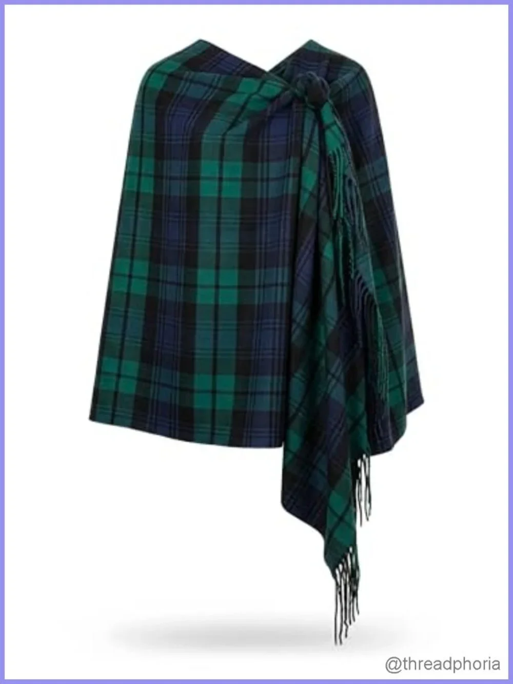 Oversized Scottish Tartan Shawl Wrap – Soft Cashmere Feel Winter Scarf 80 x 30